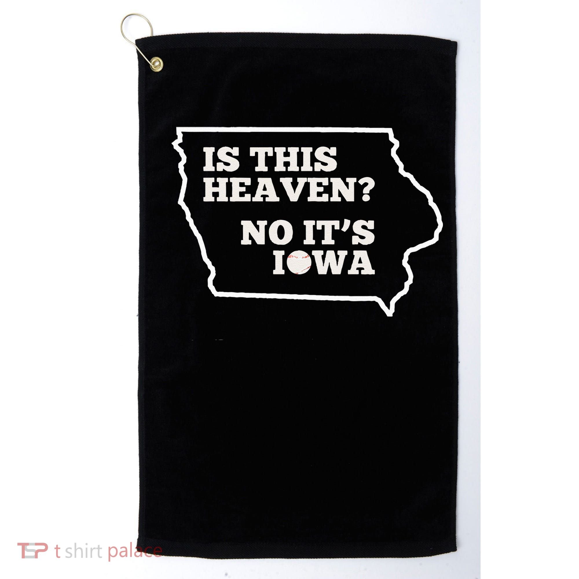 Is This Heaven No It's Iowa State Baseball Baseball Field Golf Towel
