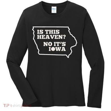 Is This Heaven No It's Iowa State Baseball Baseball Field Women's Long Sleeve Shirt
