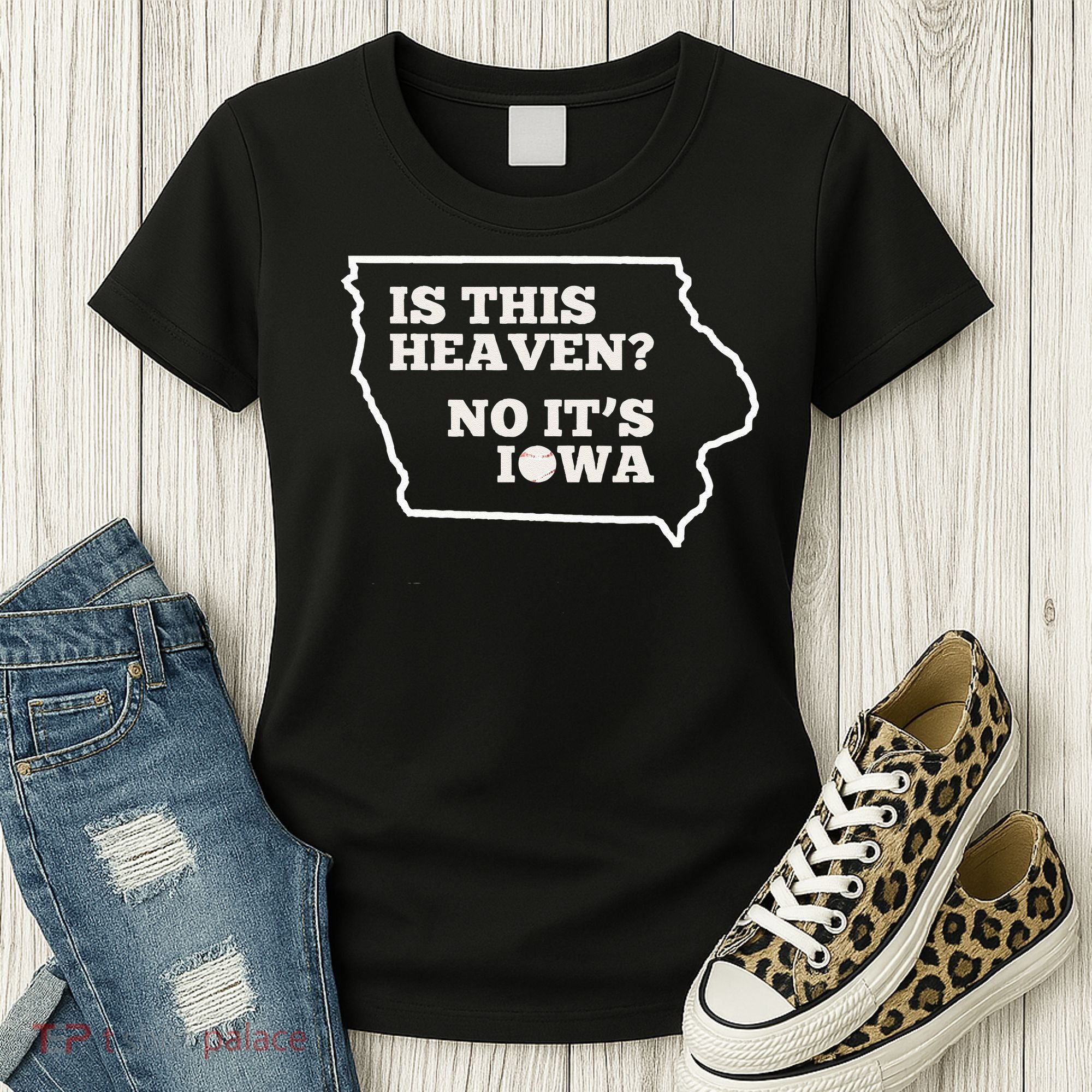 Is This Heaven No It's Iowa State Baseball Baseball Field Women's T-Shirt