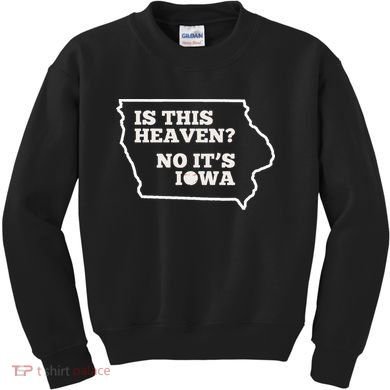 Is This Heaven No It's Iowa State Baseball Baseball Field Kids Sweatshirt