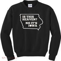 Is This Heaven No It's Iowa State Baseball Baseball Field Kids Sweatshirt thumb 0