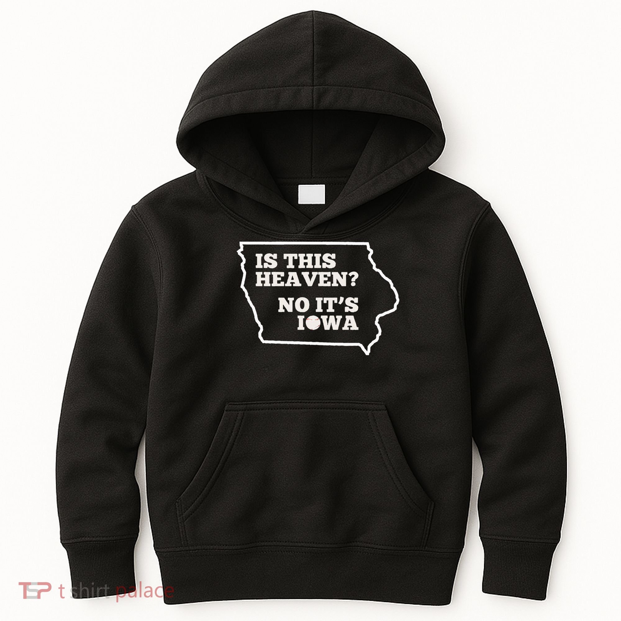 Is This Heaven No It's Iowa State Baseball Baseball Field Kids Hoodie