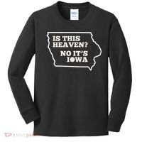 Is This Heaven No It's Iowa State Baseball Baseball Field Kids Long Sleeve Shirt thumb 0