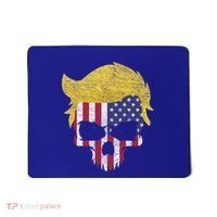 Iconic Trump Hair Skull Usa Flag Funny Republican Gift Great Gift Mousepad thumb 0