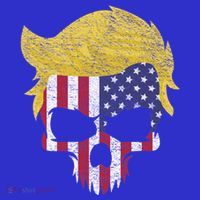 Iconic Trump Hair Skull Usa Flag Funny Republican Gift Great Gift Women's Tank Top thumb 5