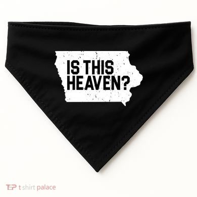 Is This Heaven Iowa Baseball USA-Made Doggie Bandana