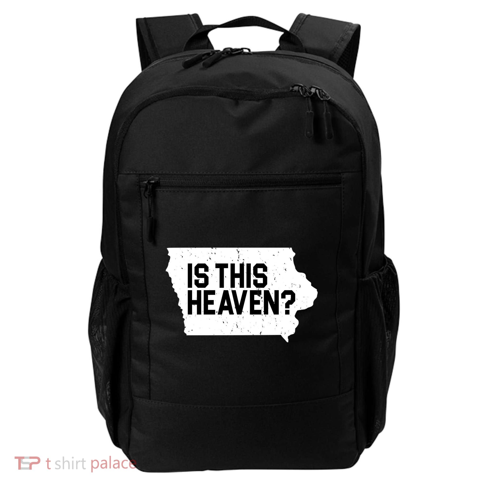 Is This Heaven Iowa Baseball Backpack