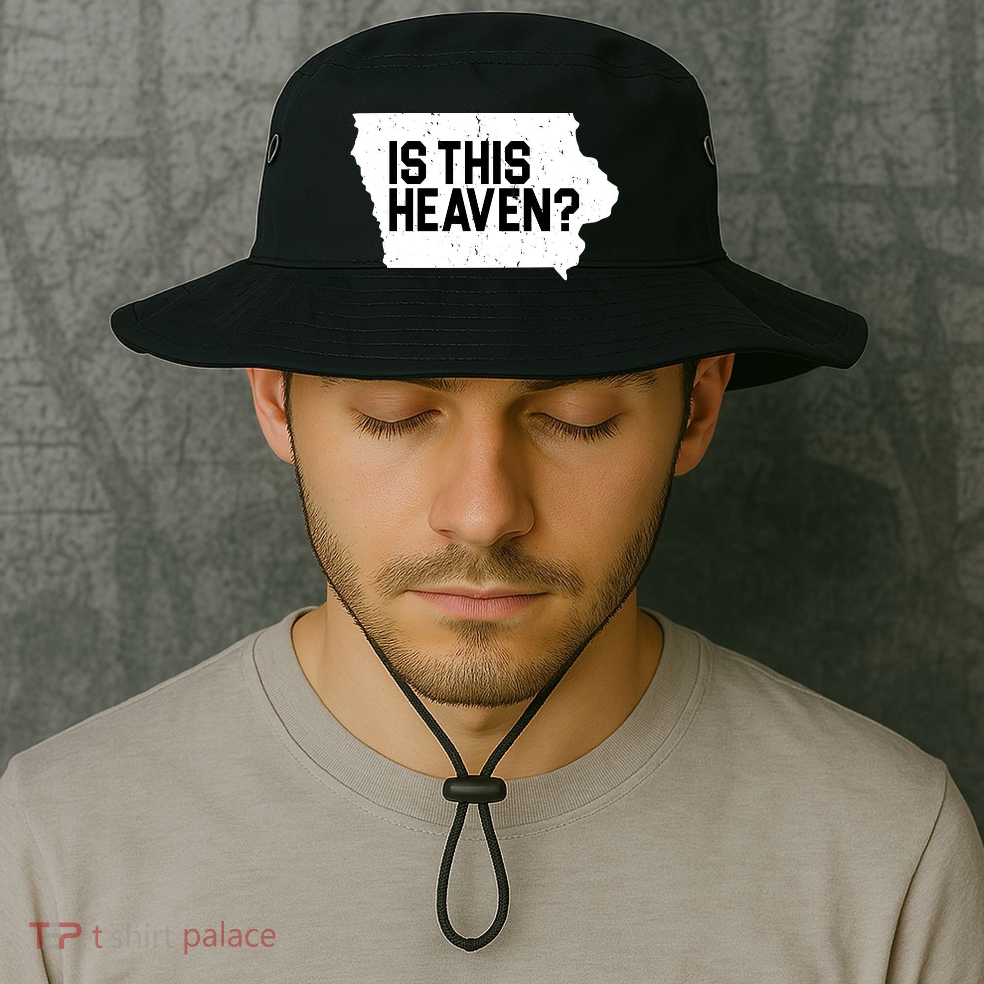 Is This Heaven Iowa Baseball Bucket Hat