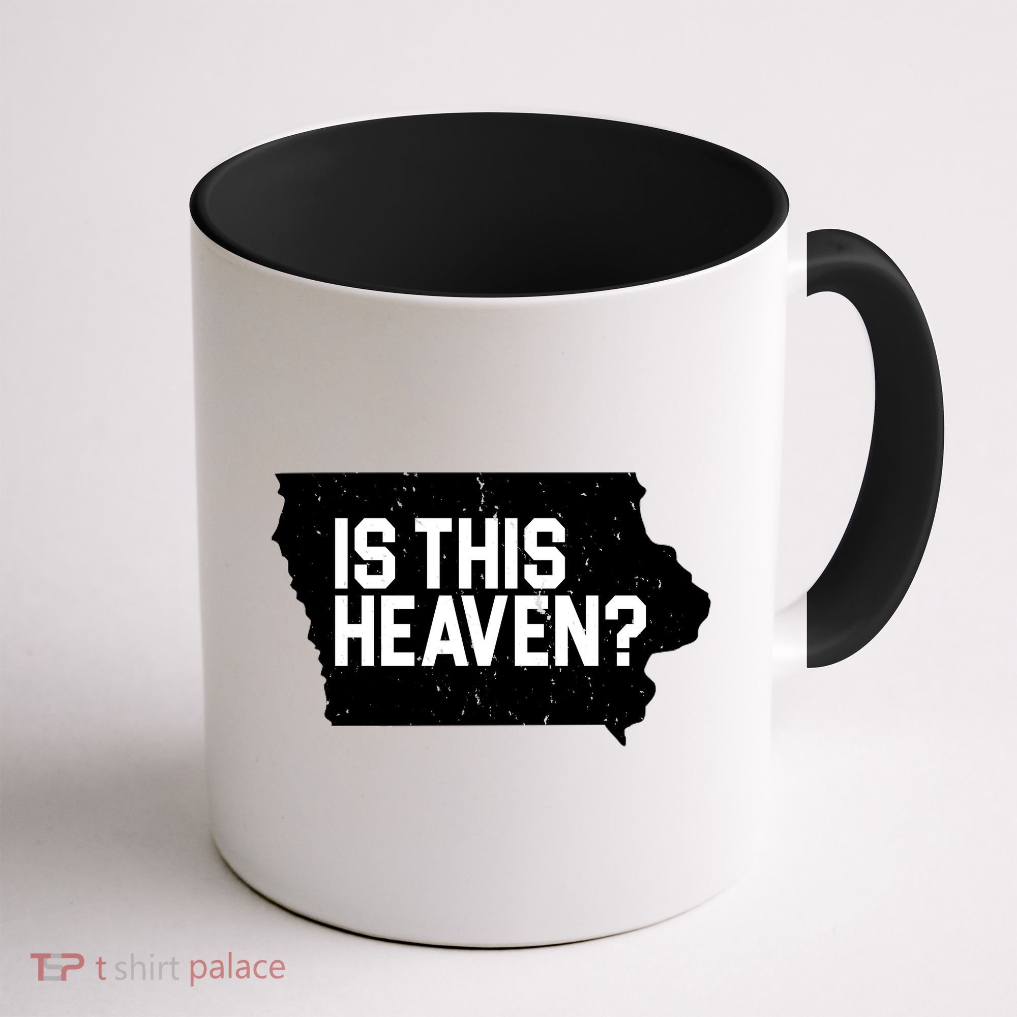 Is This Heaven Iowa Baseball Coffee Mug