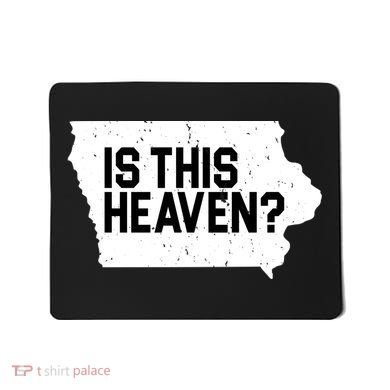 Is This Heaven Iowa Baseball Mousepad