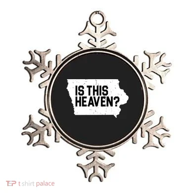Is This Heaven Iowa Baseball Ornament