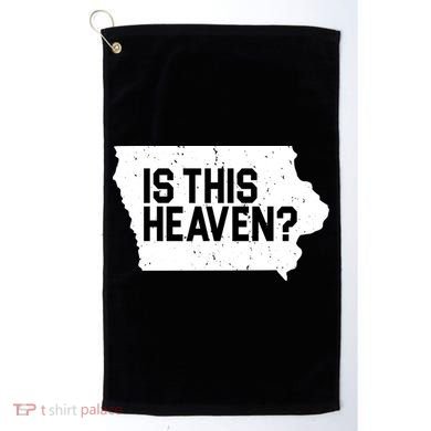 Is This Heaven Iowa Baseball Golf Towel