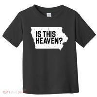 Is This Heaven Iowa Baseball Toddler T-Shirt thumb 0