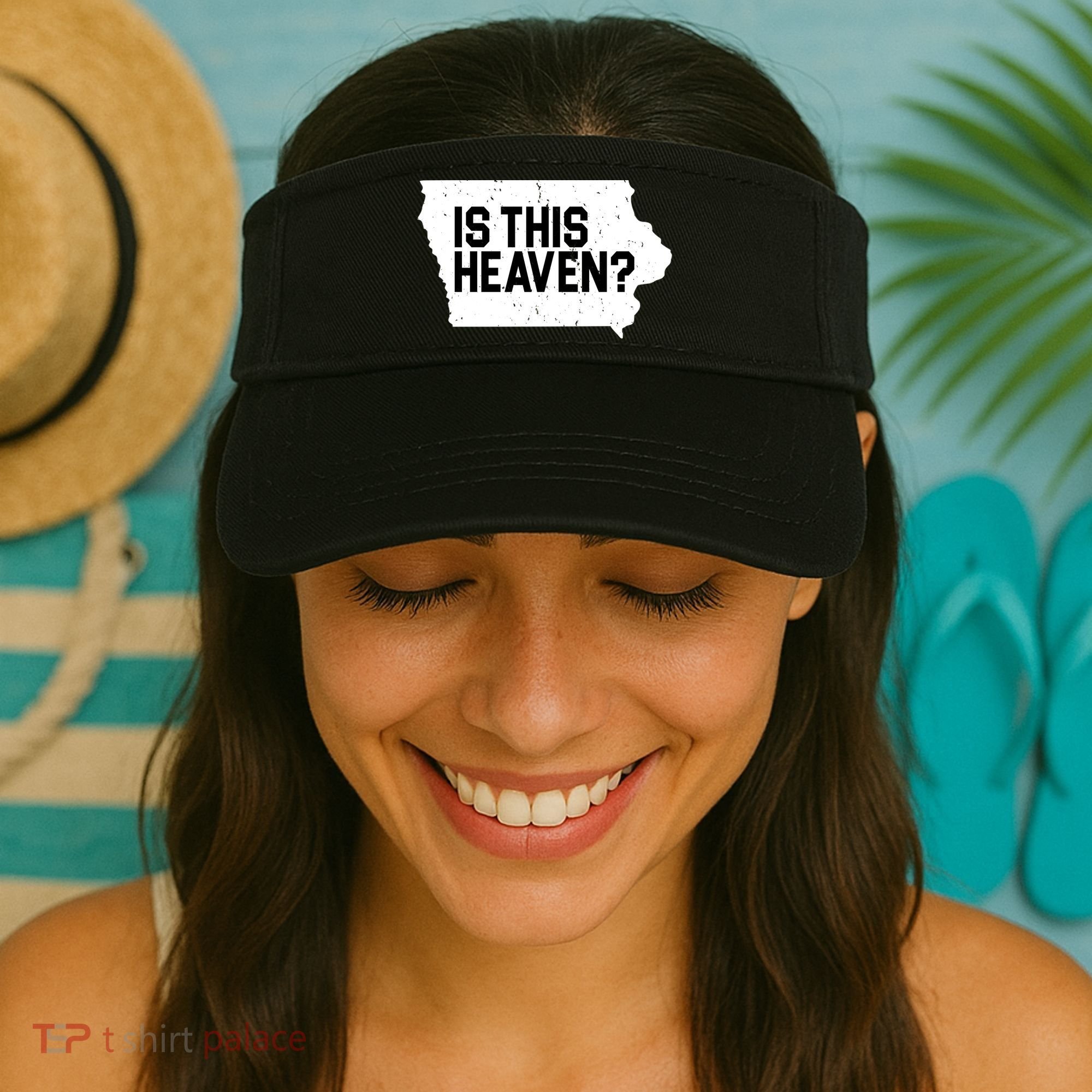 Is This Heaven Iowa Baseball Visor