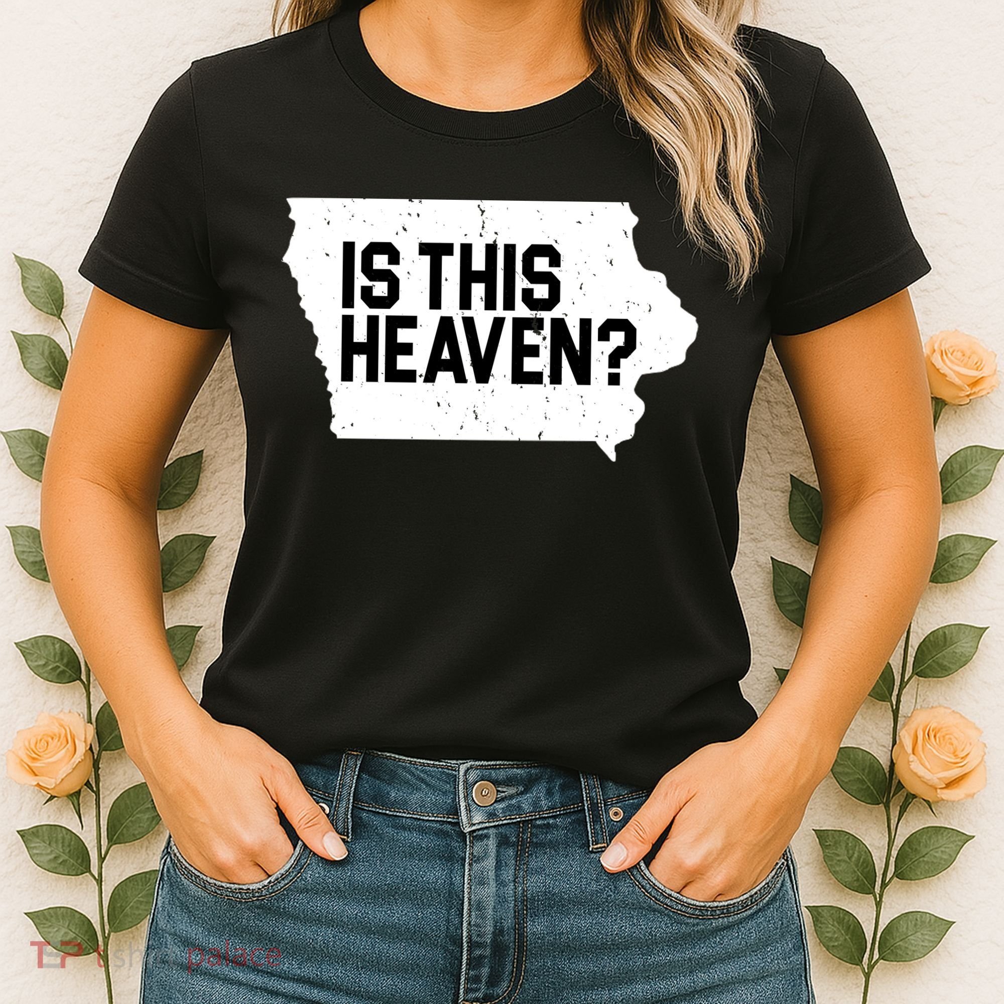 Is This Heaven Iowa Baseball Women's T-Shirt