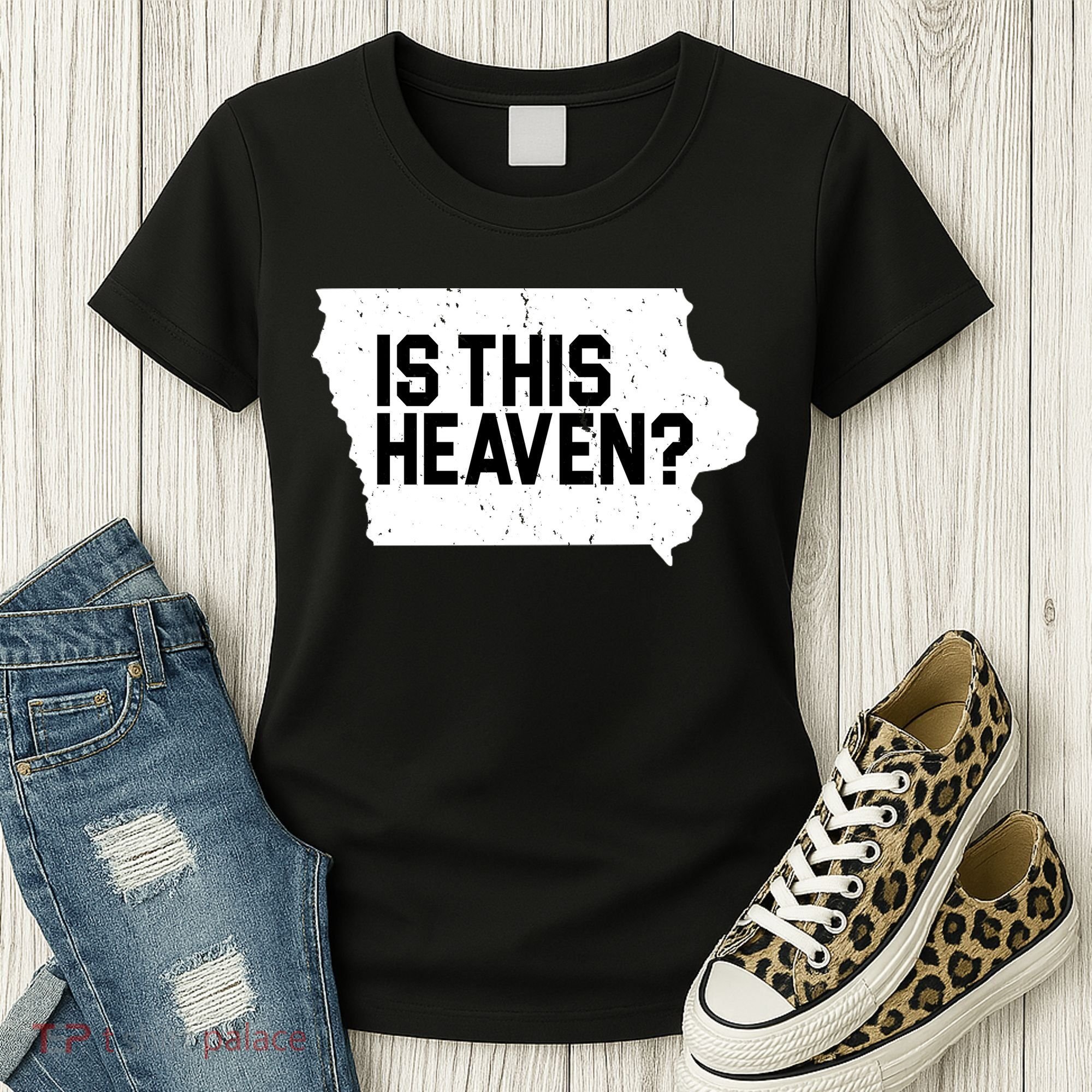 Is This Heaven Iowa Baseball Women's T-Shirt