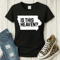 Is This Heaven Iowa Baseball Women's T-Shirt thumb 3