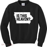 Is This Heaven Iowa Baseball Kids Sweatshirt thumb 0