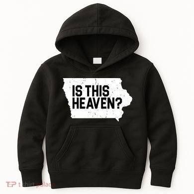 Is This Heaven Iowa Baseball Kids Hoodie