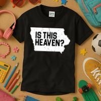Is This Heaven Iowa Baseball Kids T-Shirt thumb 3