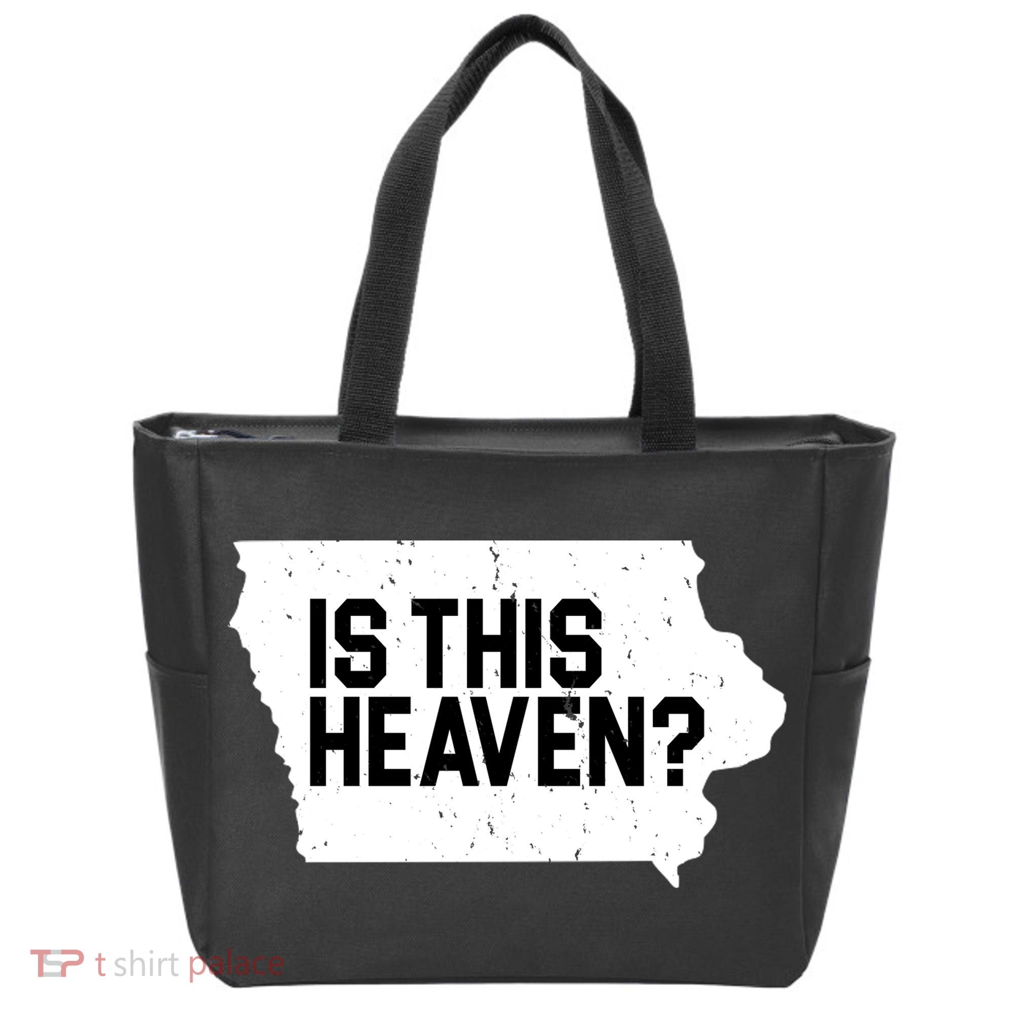 Is This Heaven Iowa Baseball Tote Bag