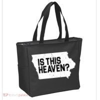 Is This Heaven Iowa Baseball Tote Bag thumb 2