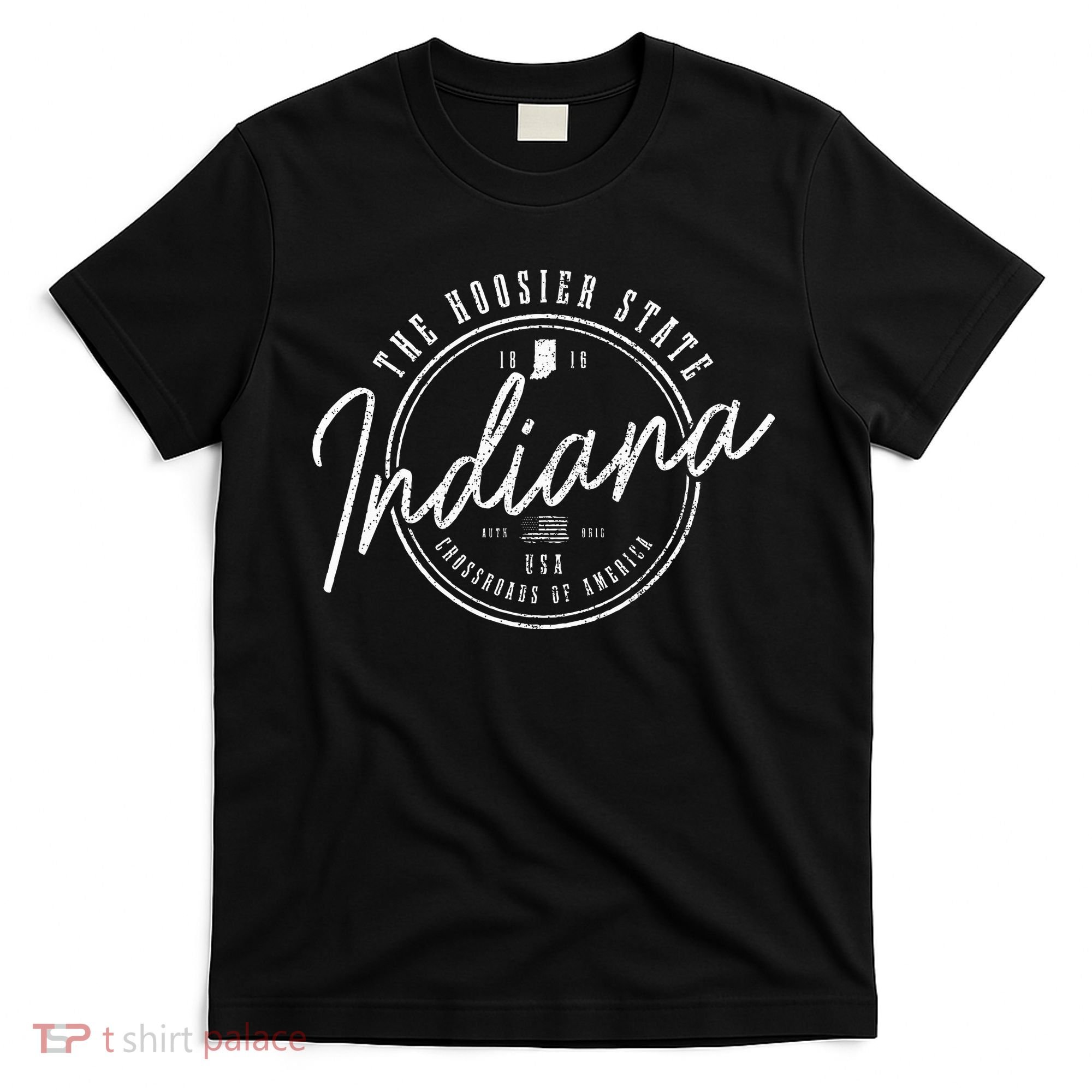 Indiana The H.O.O.S.I.E.R State Est. 1816 Usa America Souvenir T-Shirt