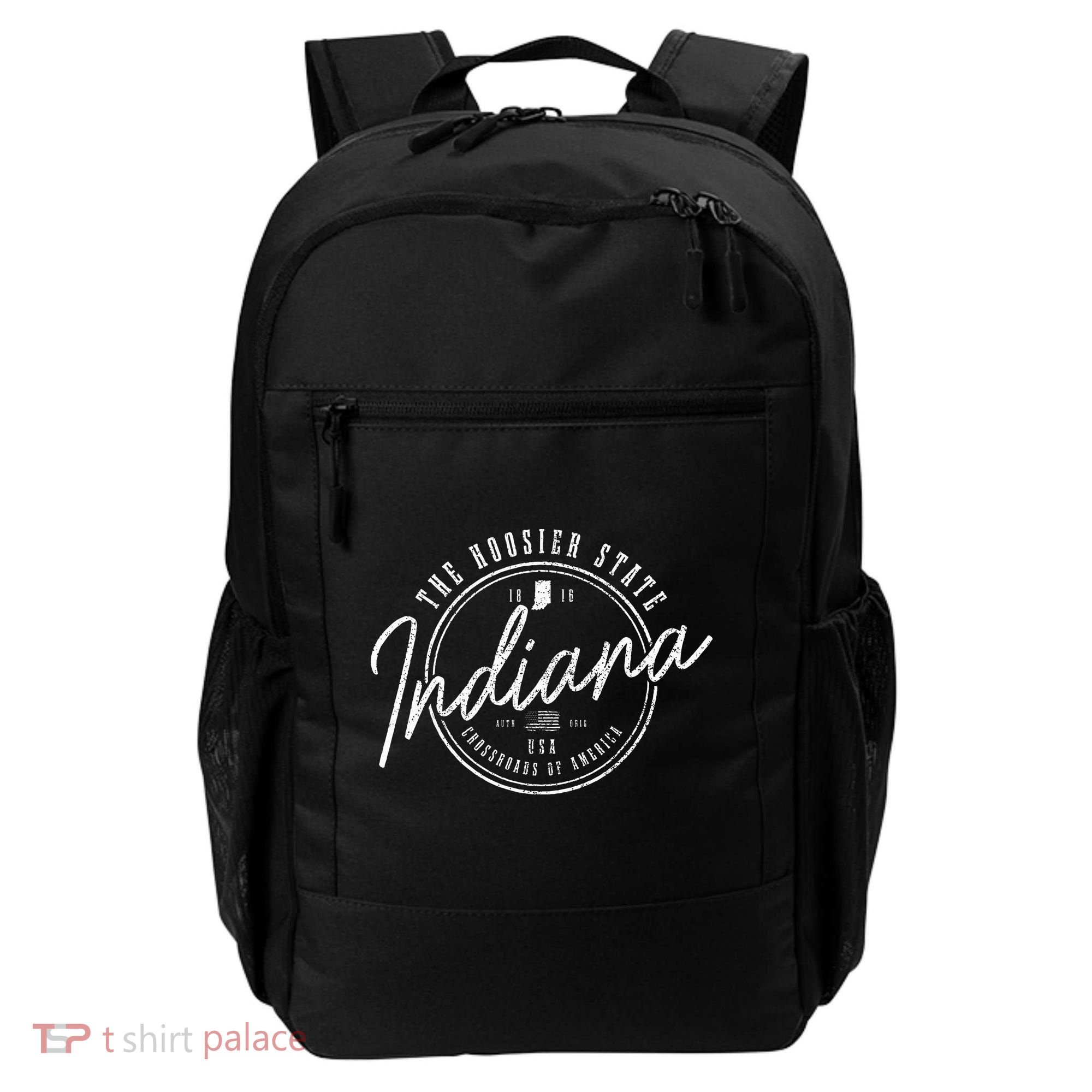 Indiana The H.O.O.S.I.E.R State Est. 1816 Usa America Souvenir Backpack