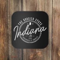 Indiana The H.O.O.S.I.E.R State Est. 1816 Usa America Souvenir Coaster thumb 0