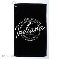Indiana The H.O.O.S.I.E.R State Est. 1816 Usa America Souvenir Golf Towel thumb 0