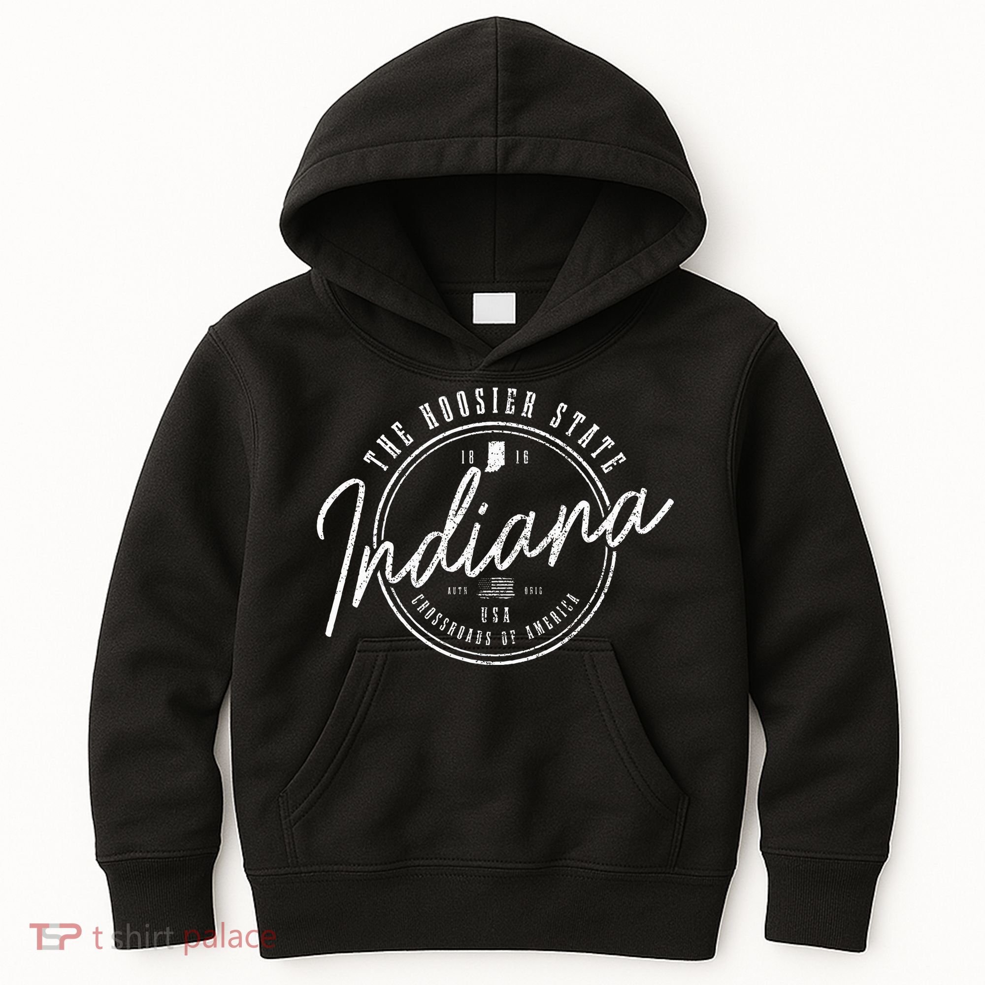 Indiana The H.O.O.S.I.E.R State Est. 1816 Usa America Souvenir Kids Hoodie