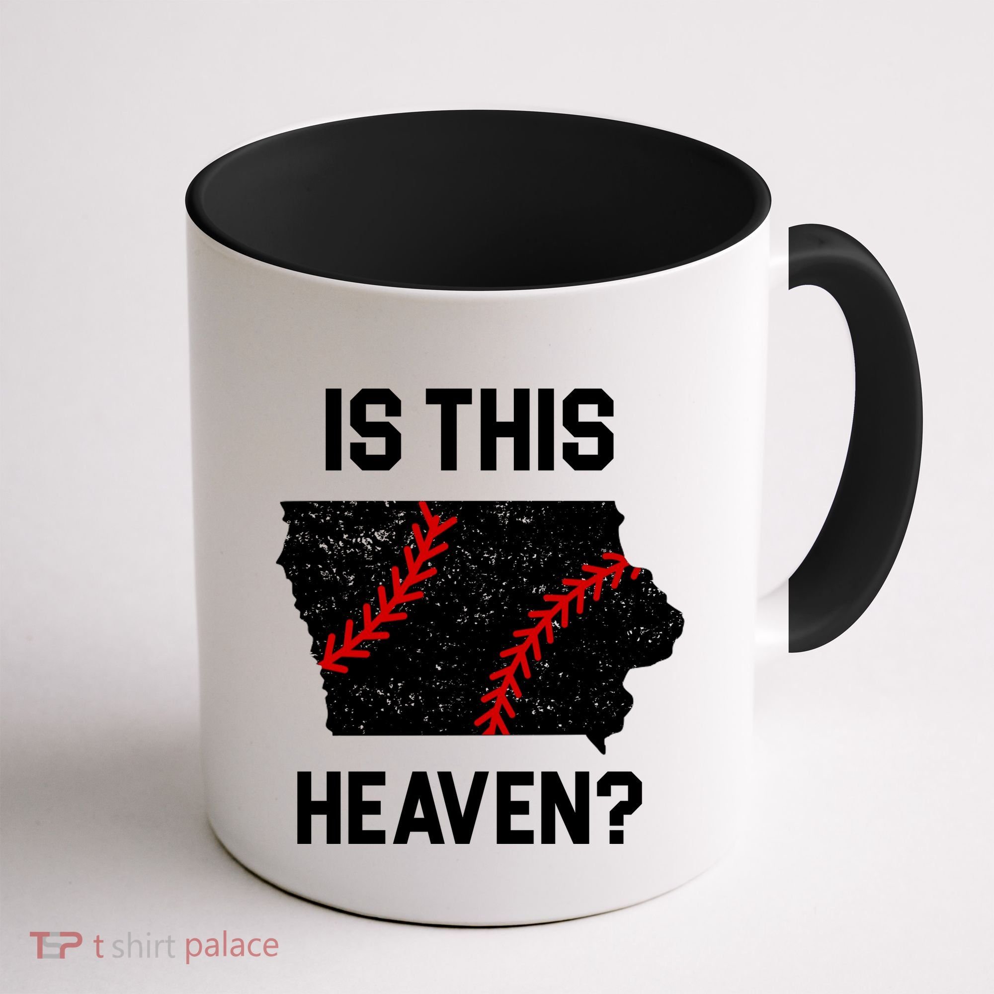Is This Heaven Iowa Baseball Coffee Mug