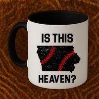 Is This Heaven Iowa Baseball Coffee Mug thumb 2