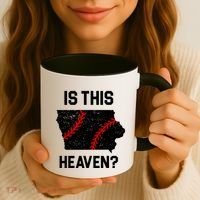Is This Heaven Iowa Baseball Coffee Mug thumb 3