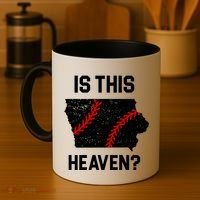 Is This Heaven Iowa Baseball Coffee Mug thumb 4