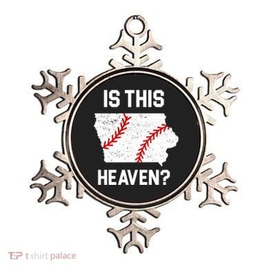 Is This Heaven Iowa Baseball Ornament