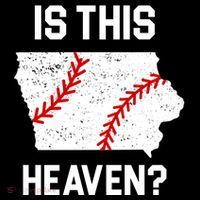 Is This Heaven Iowa Baseball Ornament thumb 1