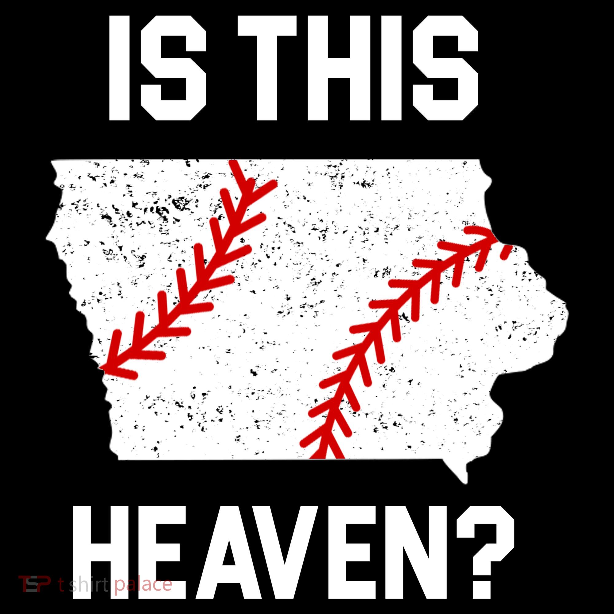 Is This Heaven Iowa Baseball Ornament