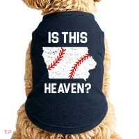 Is This Heaven Iowa Baseball Doggie Tank thumb 0