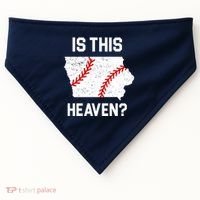 Is This Heaven Iowa Baseball USA-Made Doggie Bandana thumb 0