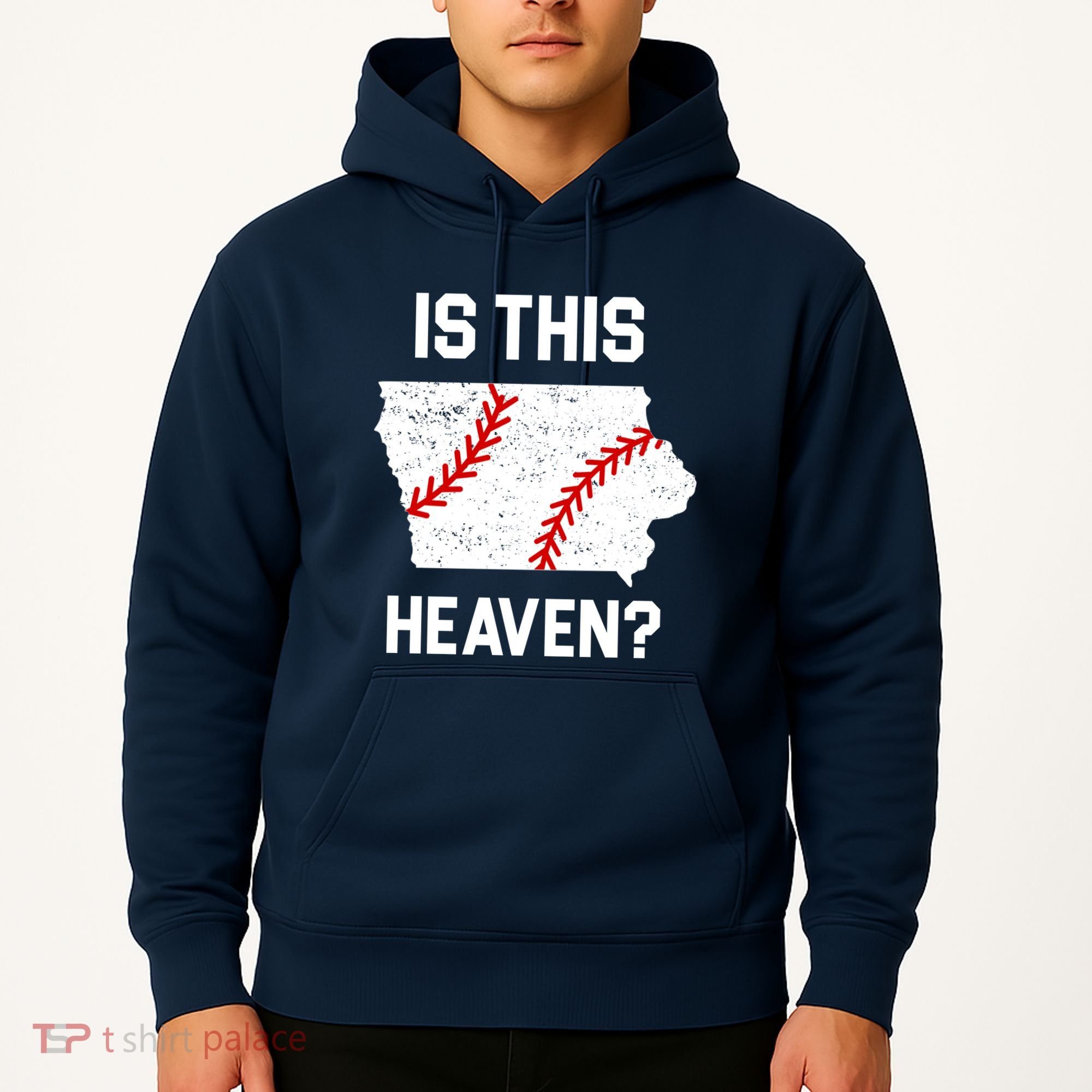 Is This Heaven Iowa Baseball Hoodie