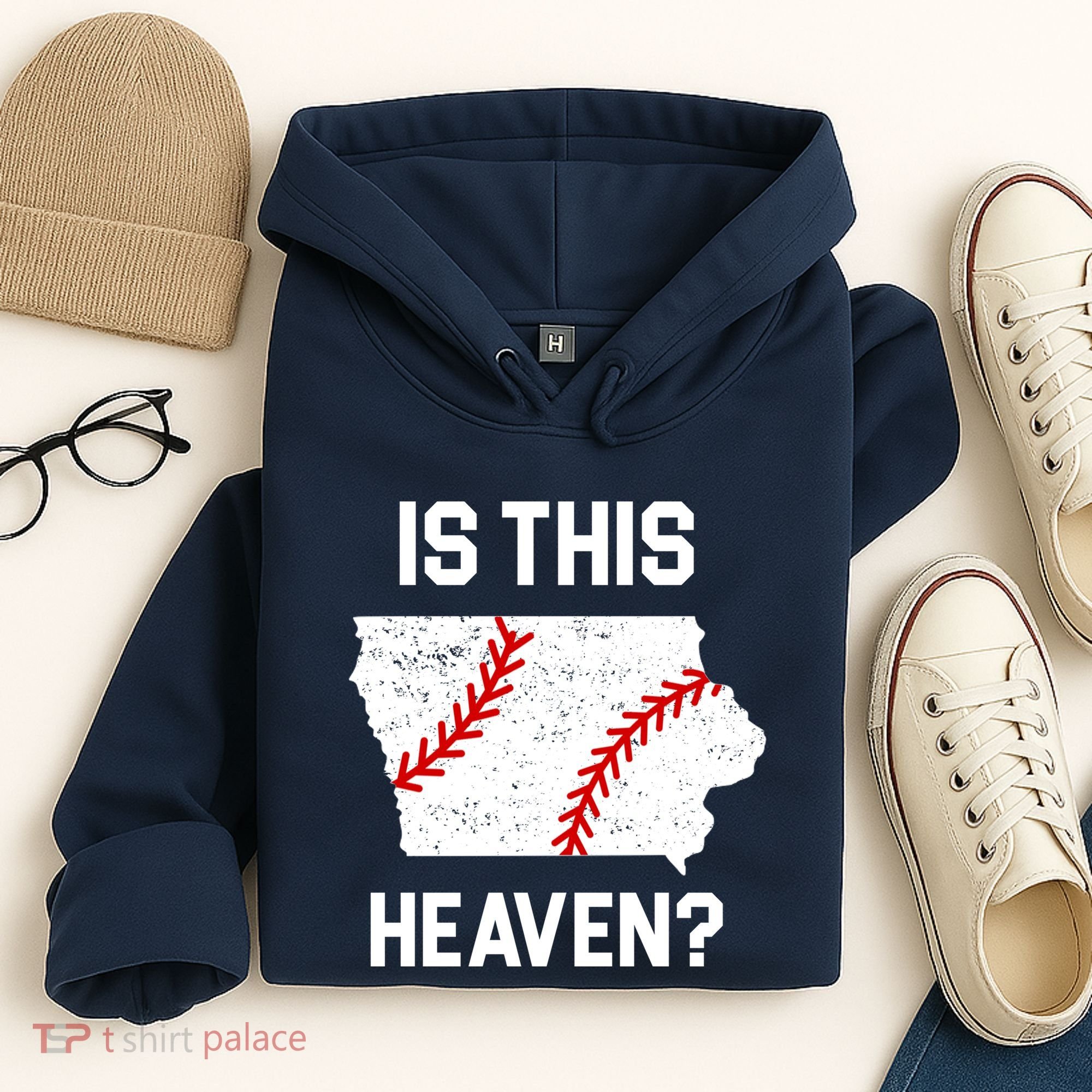 Is This Heaven Iowa Baseball Hoodie