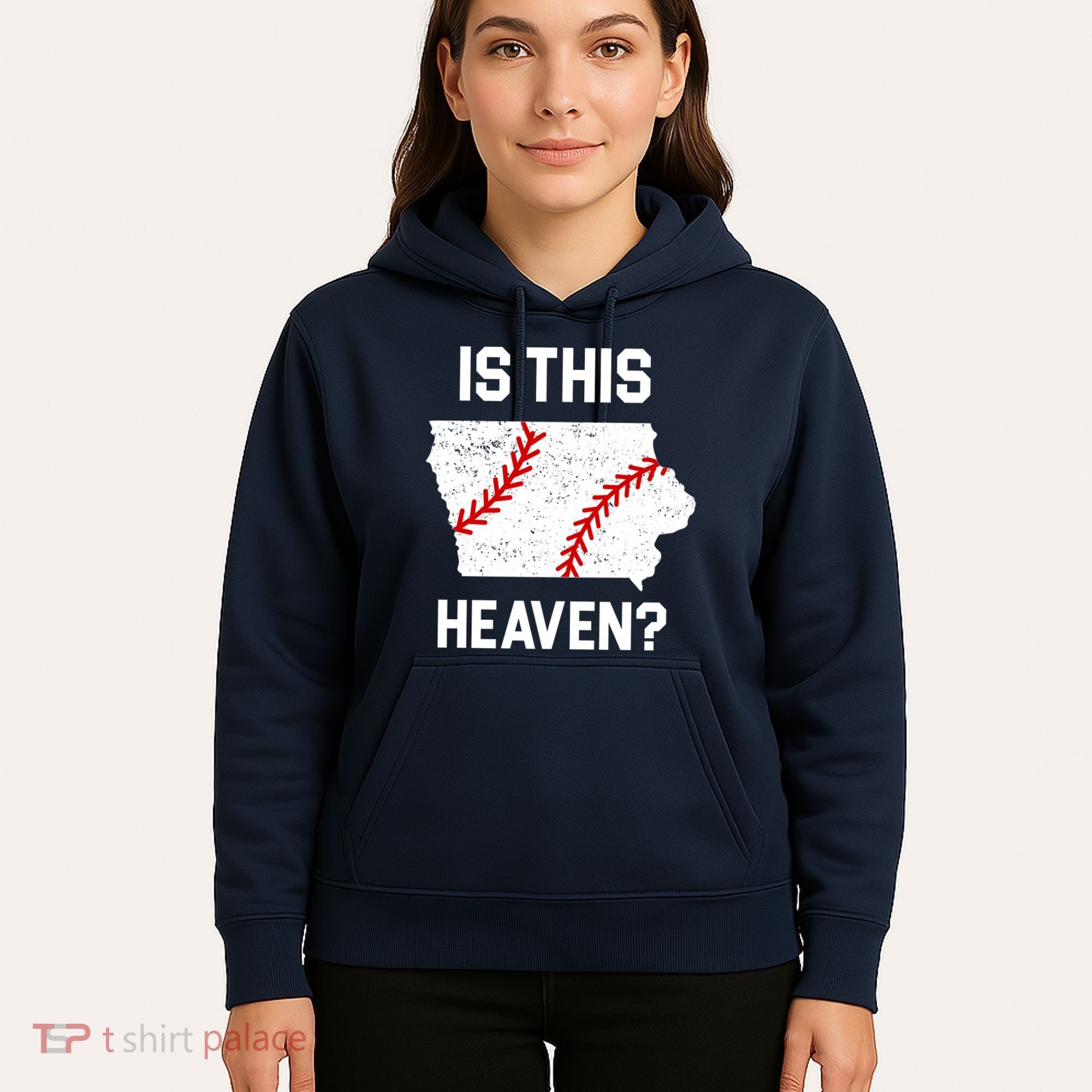 Is This Heaven Iowa Baseball Hoodie