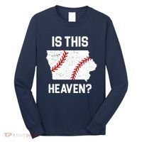 Is This Heaven Iowa Baseball Long Sleeve Shirt thumb 0
