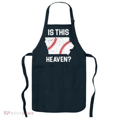 Is This Heaven Iowa Baseball Apron