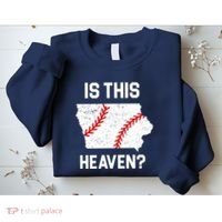 Is This Heaven Iowa Baseball Sweatshirt thumb 2