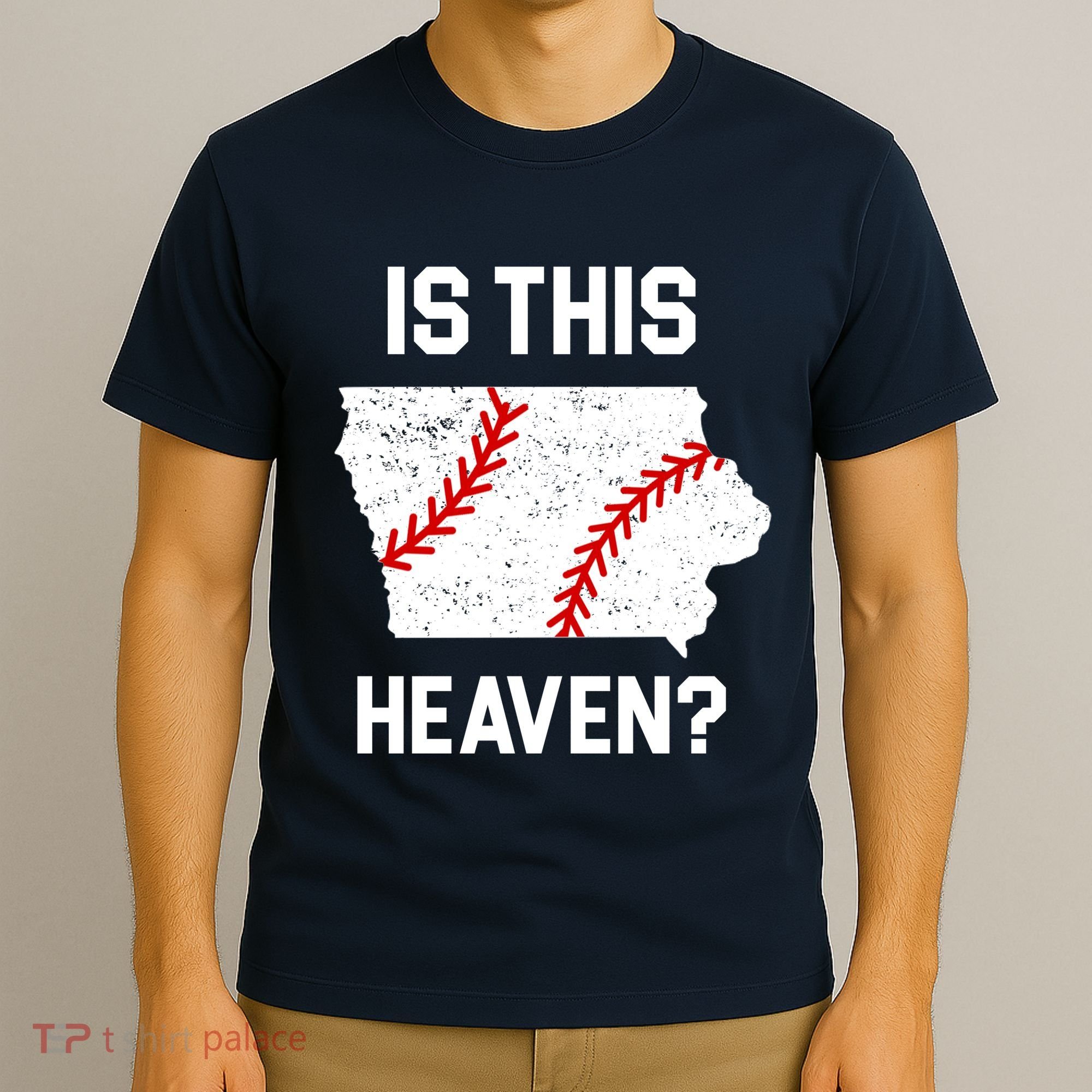 Is This Heaven Iowa Baseball T-Shirt