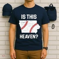 Is This Heaven Iowa Baseball T-Shirt thumb 6