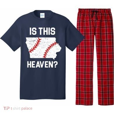 Is This Heaven Iowa Baseball Pajama Set