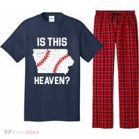 Is This Heaven Iowa Baseball Pajama Set thumb 0